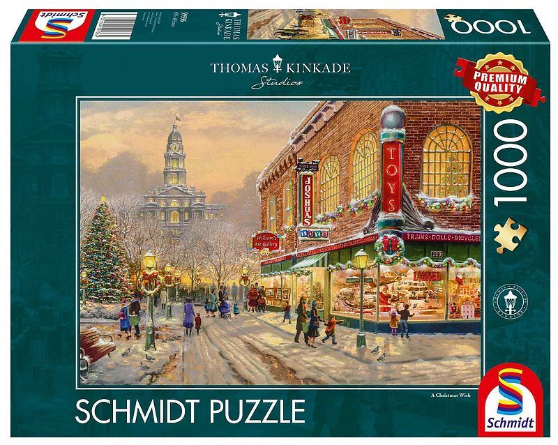 Puzzle 1000 pq t. Kinkade świąteczne życzenie