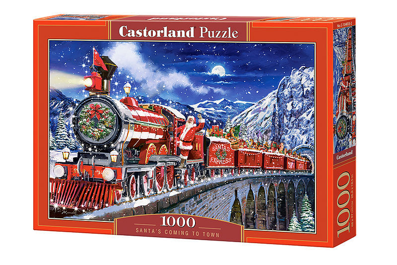Puzzle 1000 mikołaj przybywa do miasta c-104833
