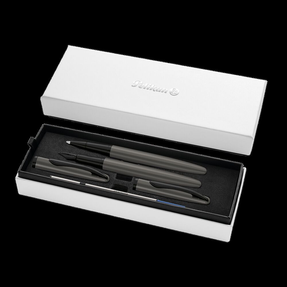 Pióro wieczne Pelikan +pióro kulkowe Jazz Noble Elegance Stone