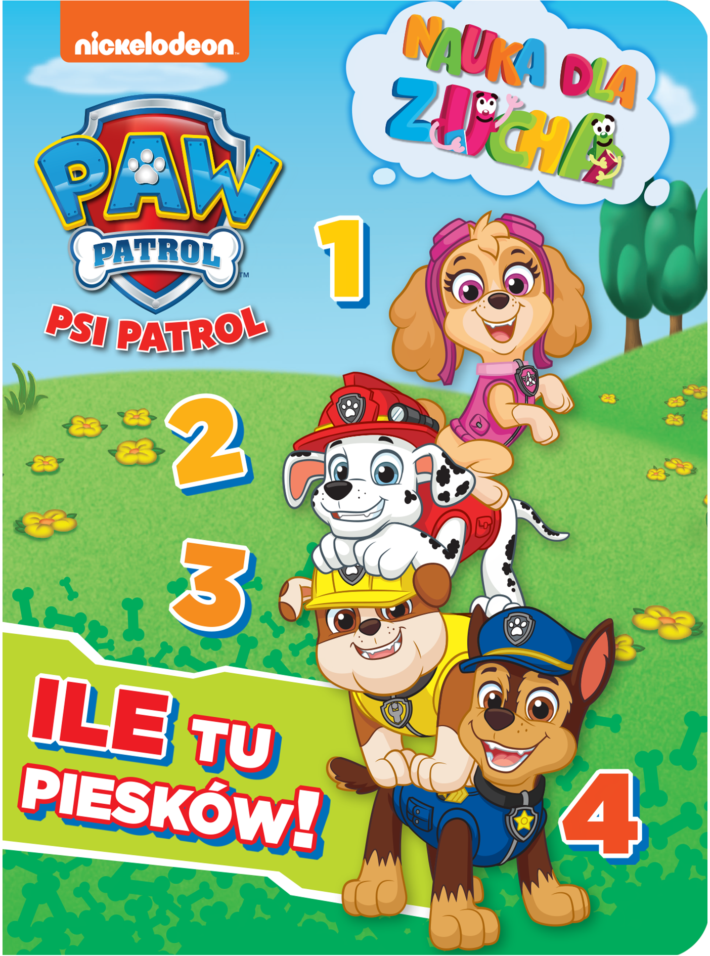 Psi Patrol. Nauka dla zucha. Ile tu piesków!