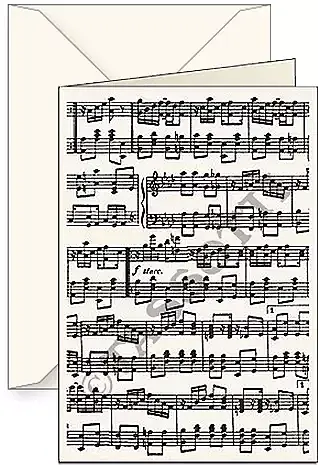 Karnet b6 koperta 8951 muzyka