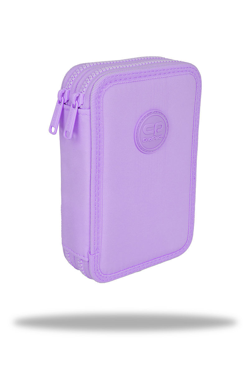 Piórnik 2-komorowy z wyposażeniem coolpack jumper 2 pastel powde fiolet