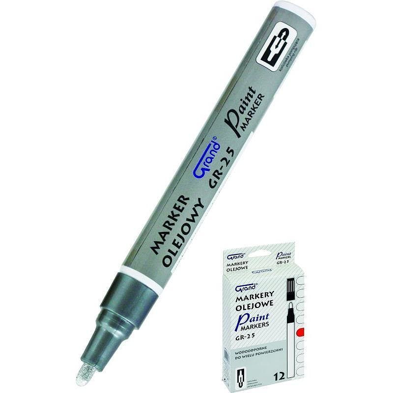 Marker olejowy grand gr-25 srebrny