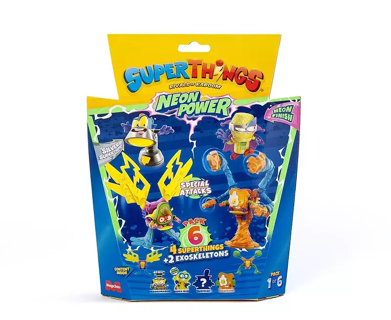 Superthings neon power pack 6 1szt mix
