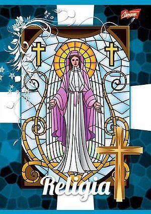 Zeszyt A5 laminowany w kratkę 32 kartki Religia UNIPAP (różne wersje wzorów)