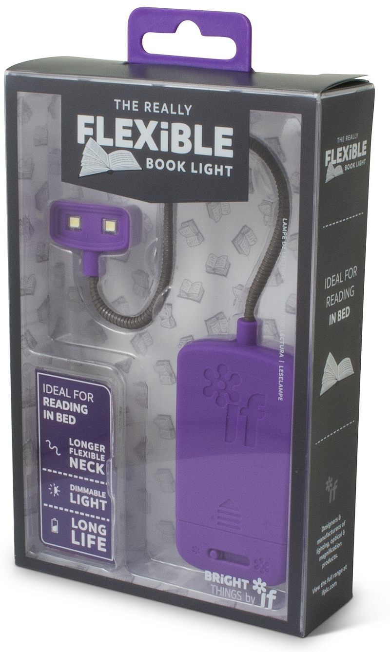 Flexible book light - lampka do książki - fioletowa