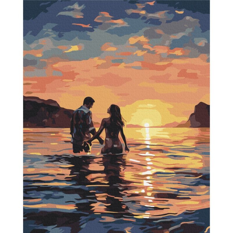 Malowanie po numerach BRUSHME 40x50cm Kochankowie o świcie