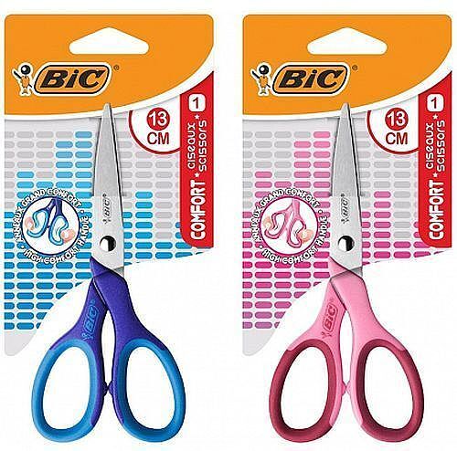 Nożyczki 13 cm bic comfort blister 1 szt. Mix