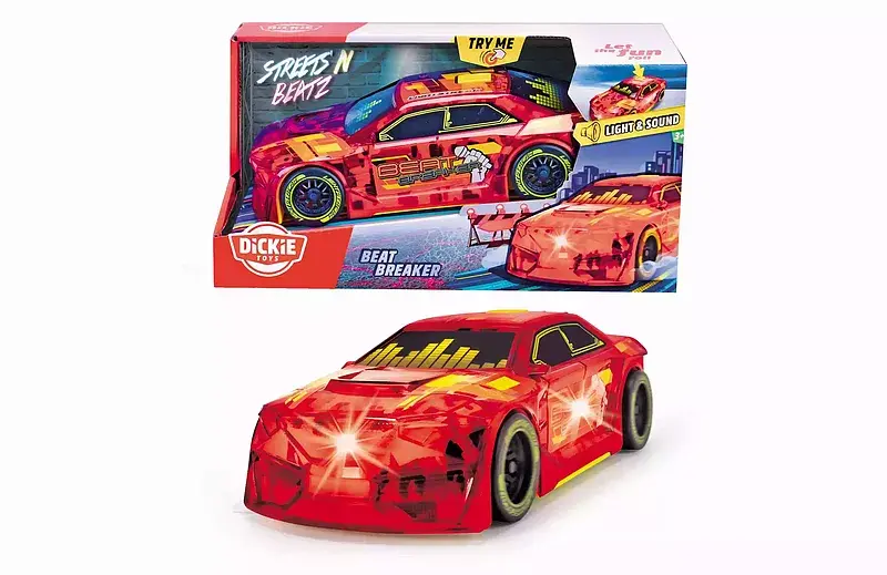 Samochód muzyczny beatz beat breaker dickie toys streets 20 cm
