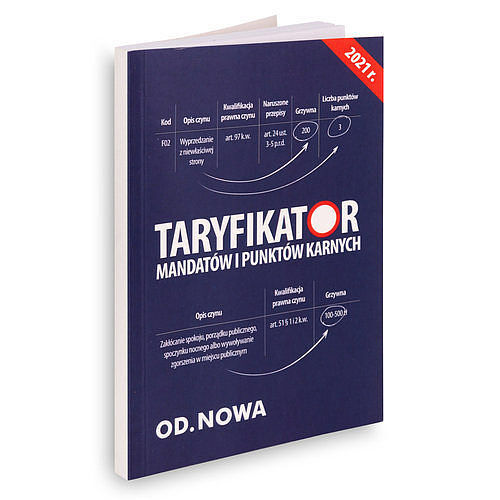 Taryfikator mandatów i punktów karnych 2020