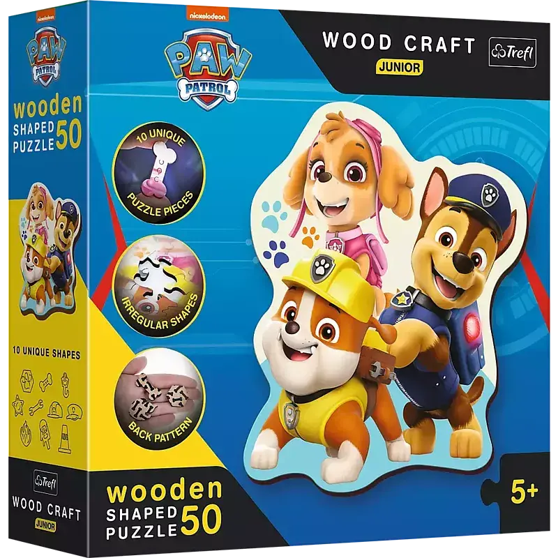 Puzzle drewniane Psi Patrol Zabawny Psi Patrol 50