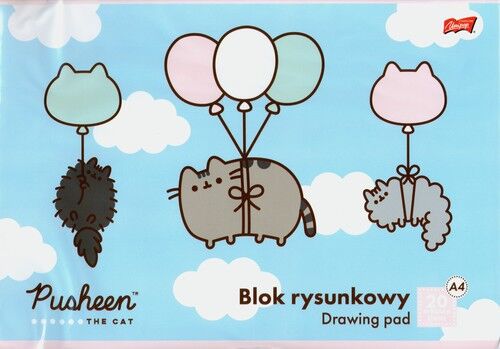 Blok rysunkowy A4 Pusheen 10 kartek 10 sztuk