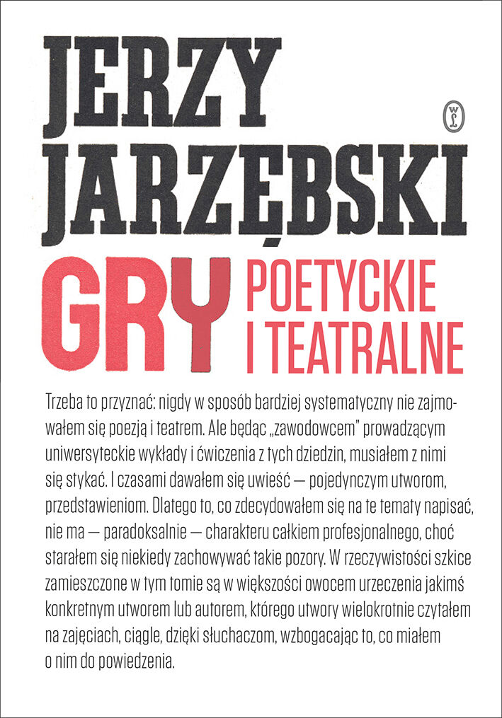 Gry poetyckie i teatralne (e-book)