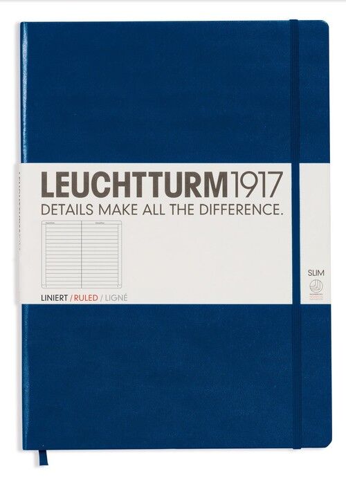 Notes Leuchtturm1917 Master Slim w linie granatowy