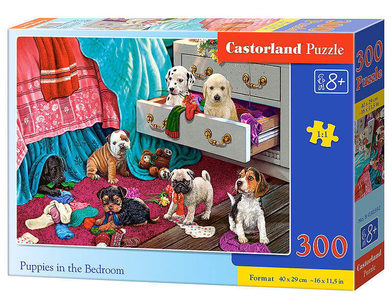 Puzzle 300 psiaki w sypialni