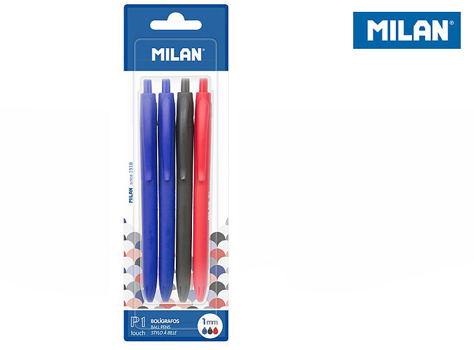 Długopis milan p1 touch 4 sztuki