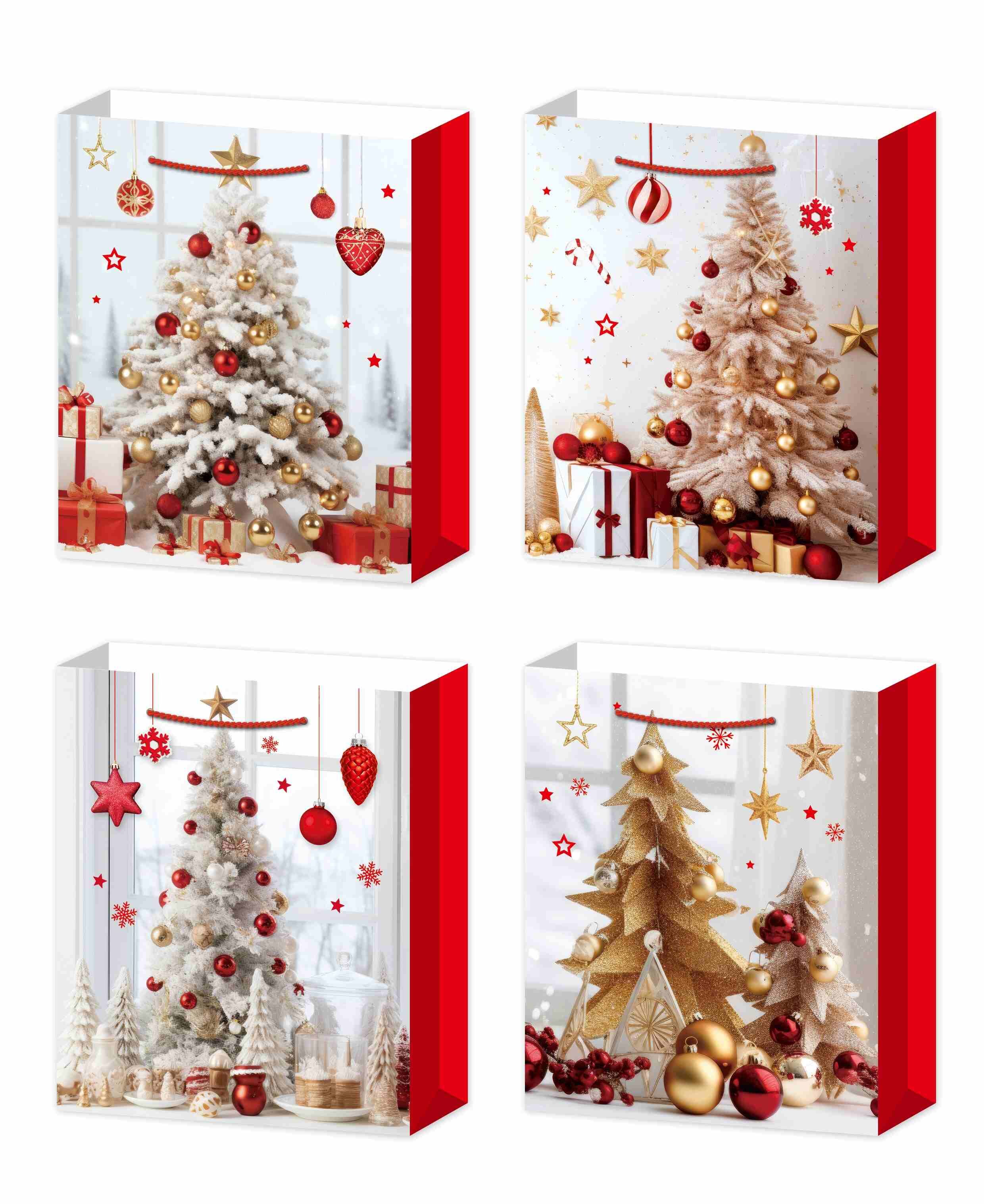 Torebki prezentowe BN 12 sztuk mix wzorów WK 22425 L