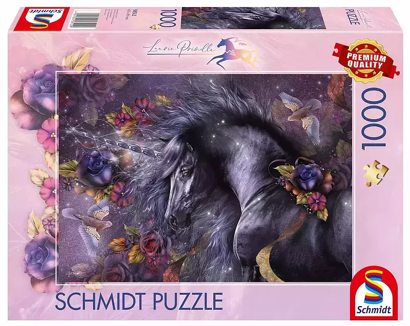Puzzle 1000 pq laurie prindle niebieska róża 112320