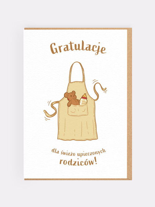 Świeżoo upieczeni rodzice kartka