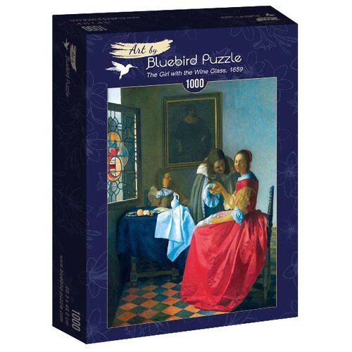 Puzzle Dziewczyna z kieliszkiem wina, Vermeer 1000