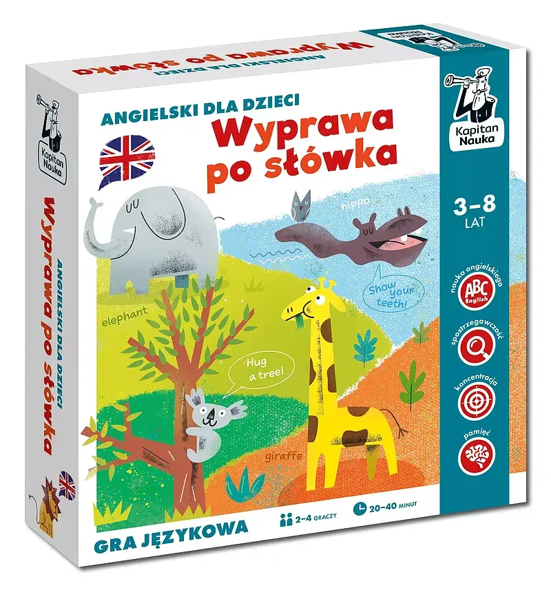 Wyprawa po słówka. Angielski dla dzieci. Gra edukacyjna 3-8 lat