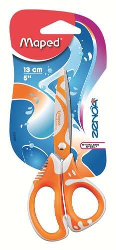 Nożyczki Zenoa fit szkolne asymetryczne 13 cm 1szt.mix