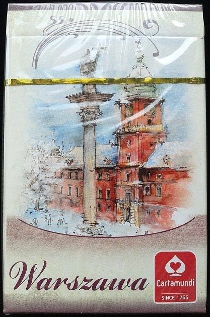 Karty Warszawa akwarele 1 talia