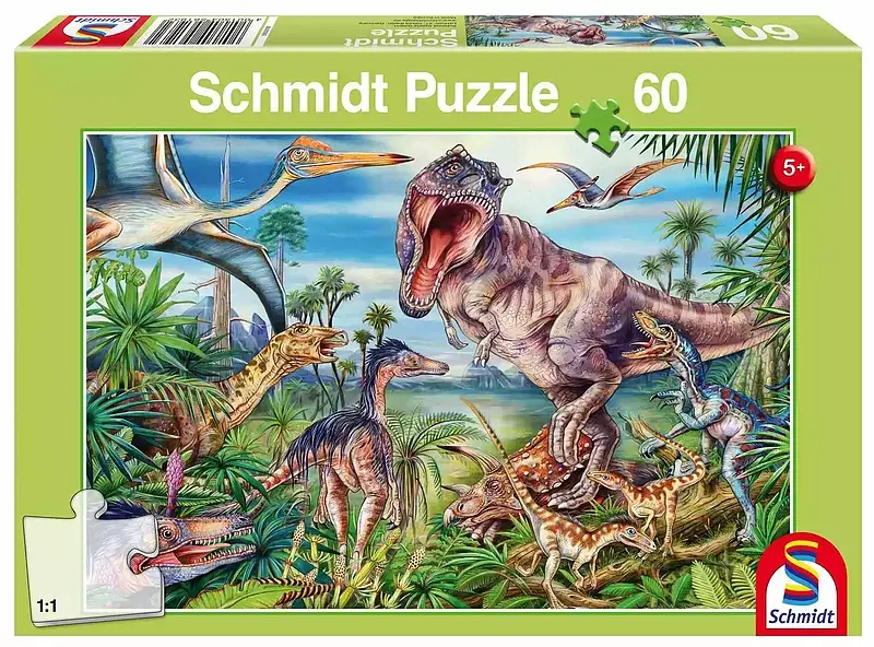 Puzzle 60 wśród dinozaurów 106272