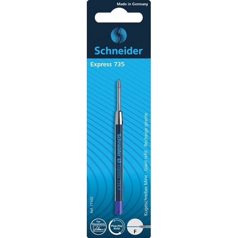 Wkład do długopisu schneider express 735 f 0,7mm niebieski blister