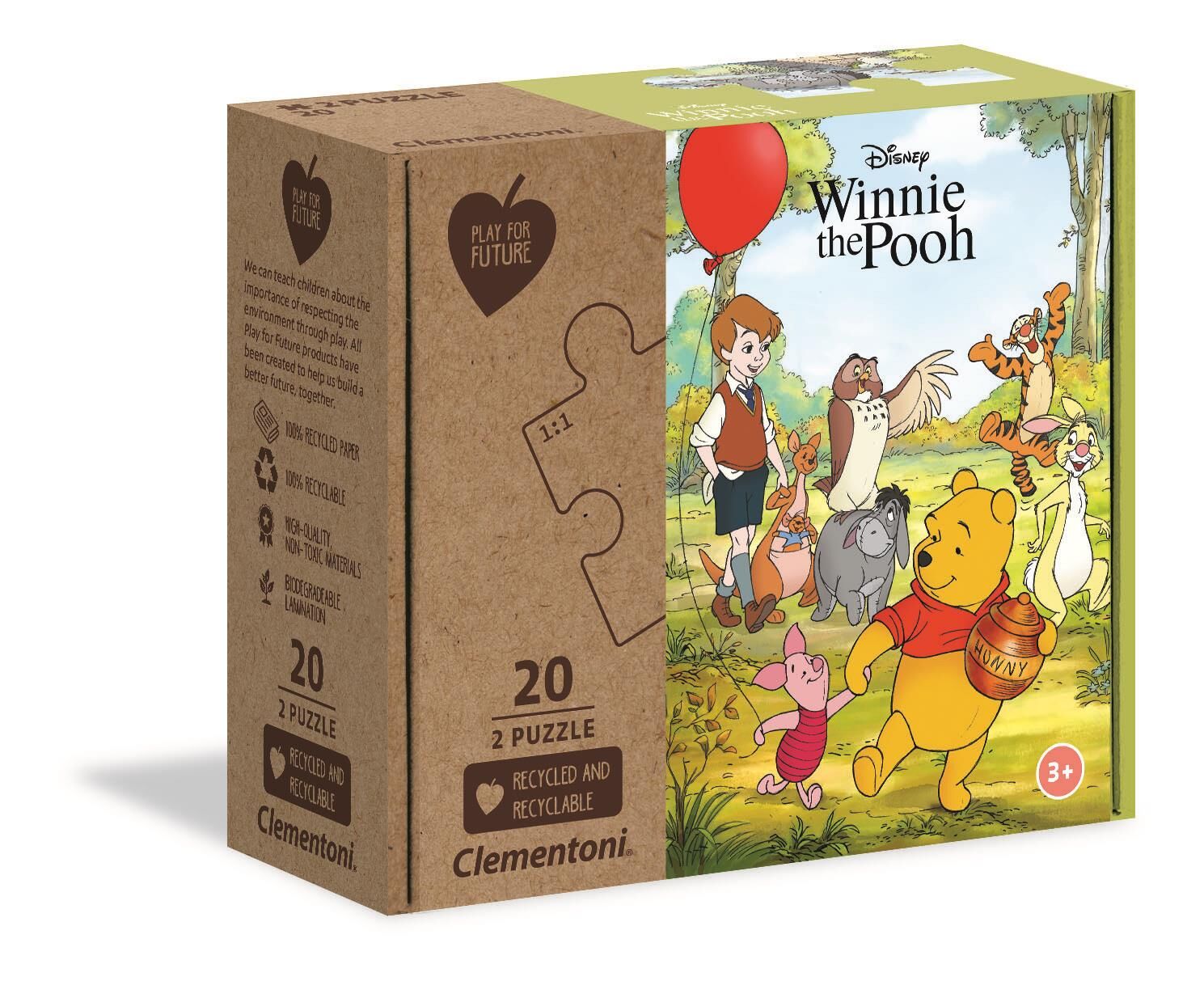Puzzle 2w1 play for future Kubuś Puchatek 24772