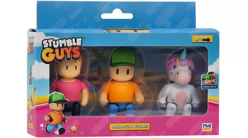 Stumble guys mini action figures 3 pack mr. Stumble ms. Stumble sprinkles