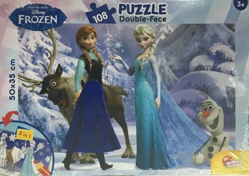Puzzle dwustronne Kraina Lodu Friends 108