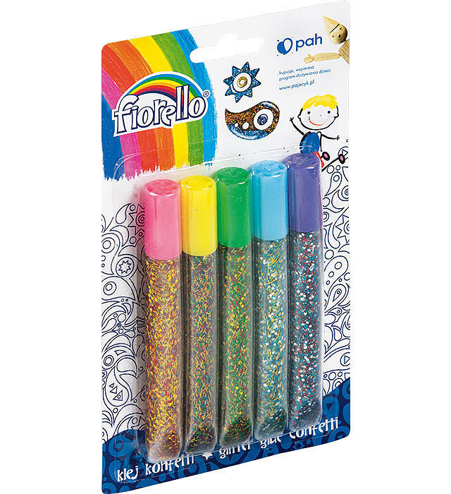 Klej fiorello brokatowy confetti gr-kk13 b5