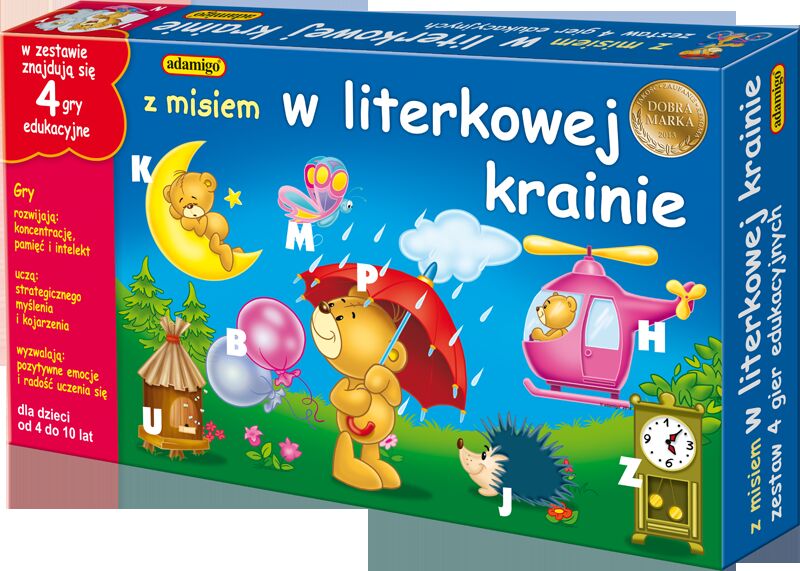 Gra Z misiem w literkowej krainie