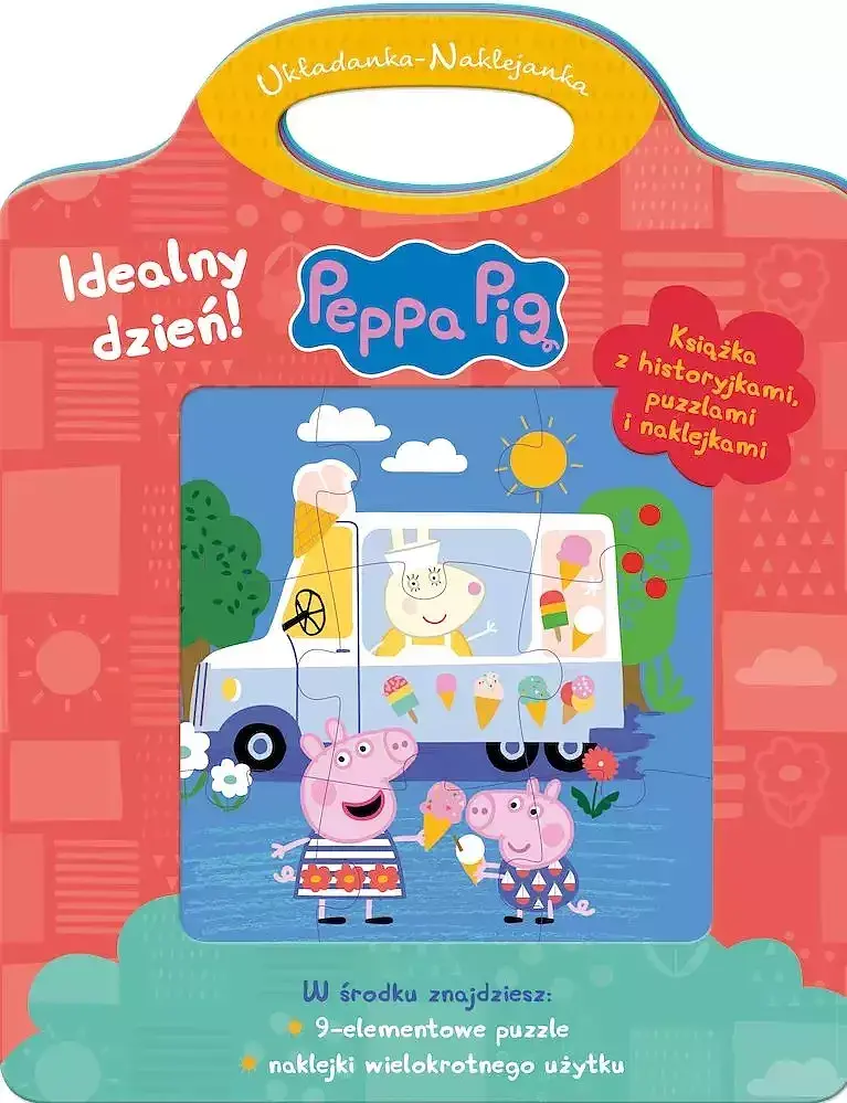 Peppa Pig. Układanka-Naklejanka. Idealny dzień