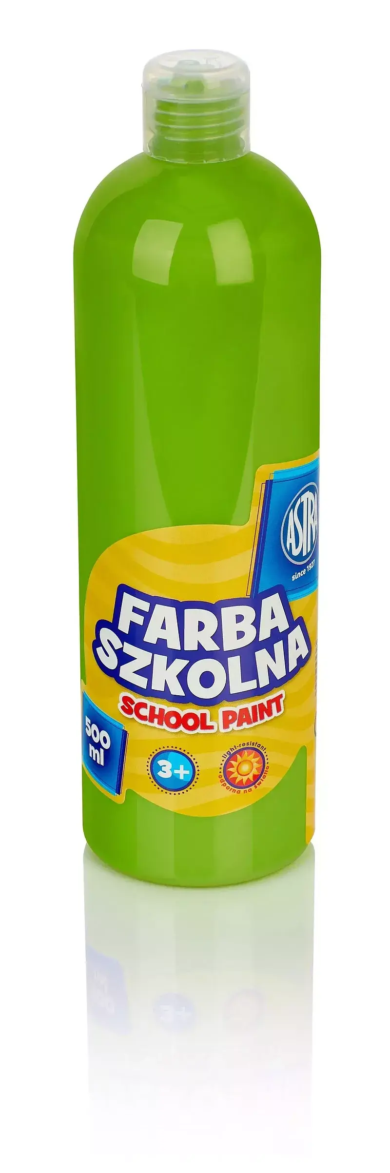 Farba szkolna astra 500 ml limonkowa