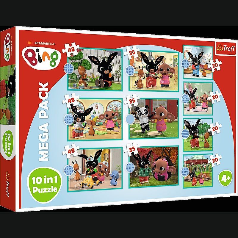 Puzzle 10in1 co robi bing? 90393