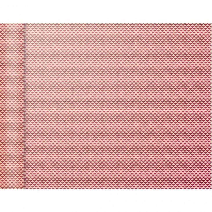 Papier pakowy mini rolki 5x0,35m różowe trójkąty