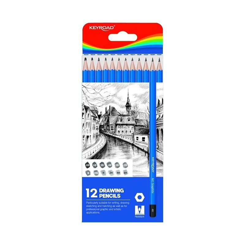 Ołówek do szkicowania keyroad 12 sztuk