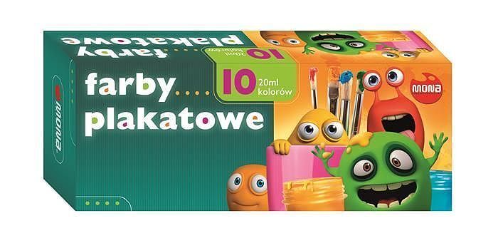 Farba plakatowe 10 kolorów