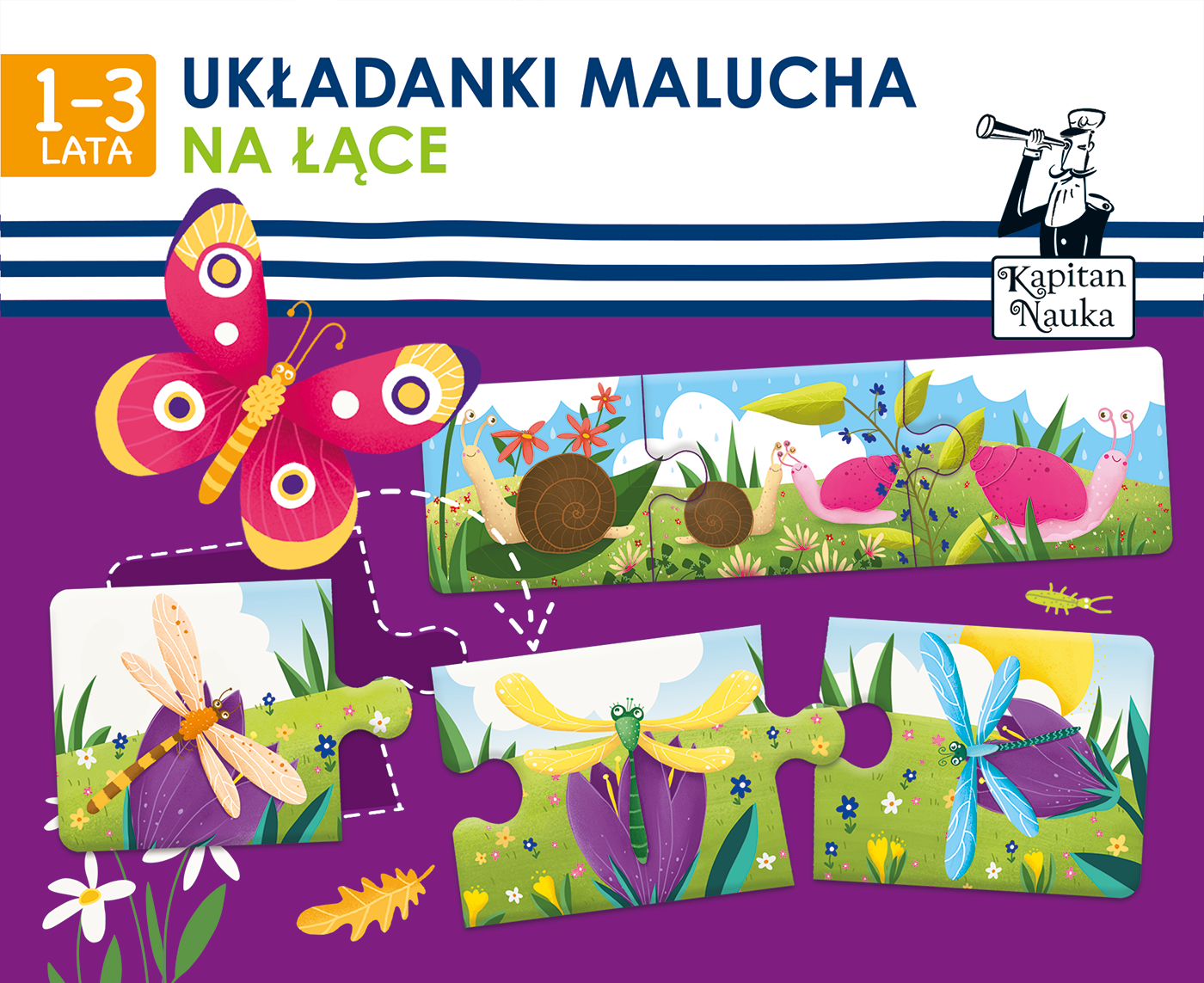 Kapitan Nauka - Układanki malucha Na łące