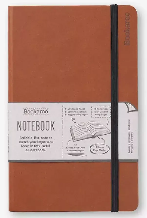 Notatnik a5 bookaroo journal brązowy