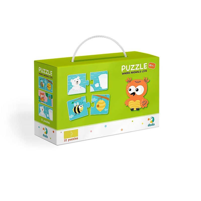 Puzzle duo gdzie żyją zwierzęta dop300117