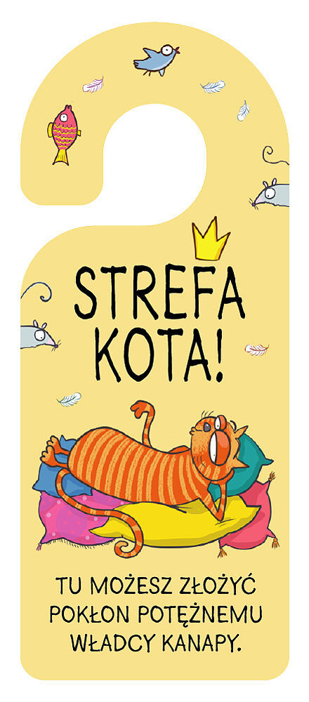 Zawieszka na klamkę kot