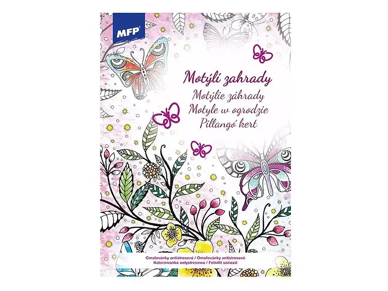 Kolorowanka antystresowa motyle w ogrodzie 5301079