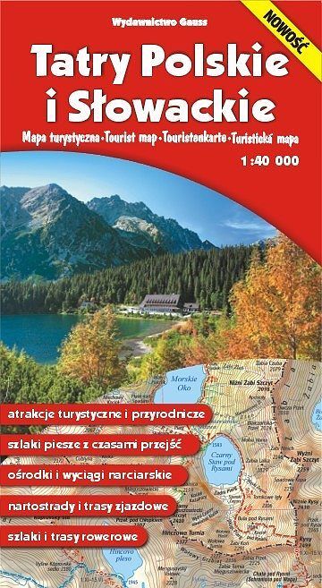 Mapa tatry polskie i słowackie 1 : 40 000 foliowana