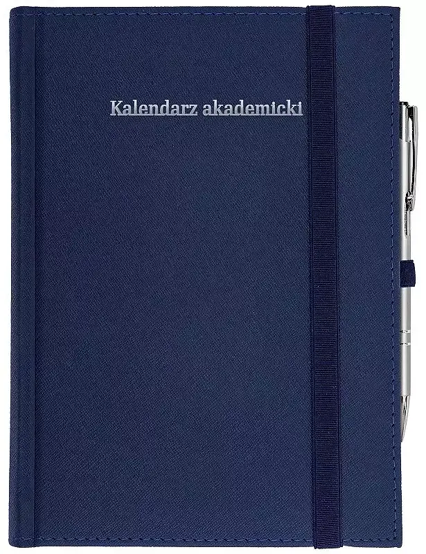 Kalendarz 2024/2025 akademicki a5 cross z gumką granat