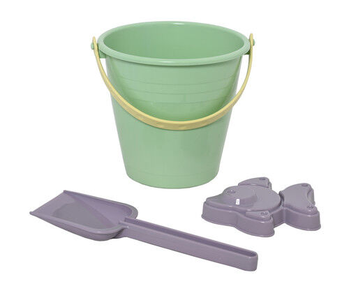 Wiaderko 1,2 L z bioplastiku z łopatką i foremką.