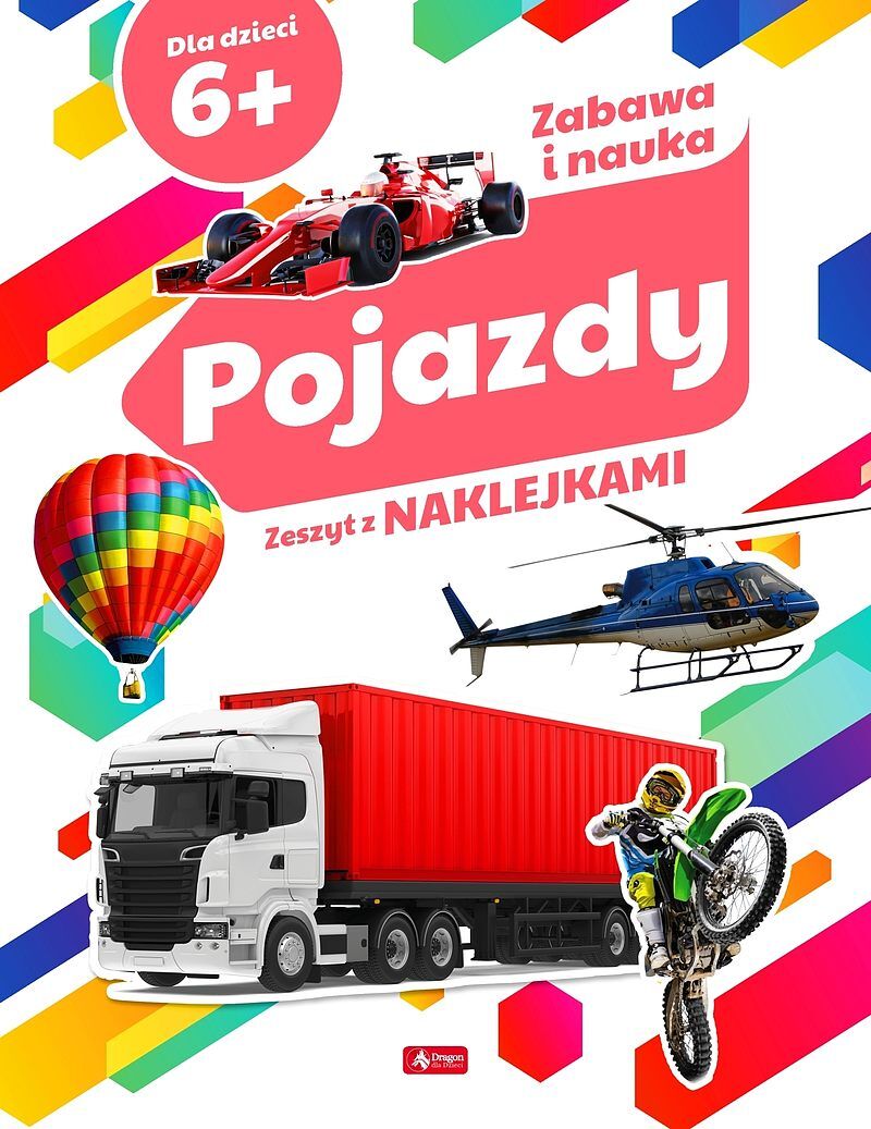 Pojazdy. Zeszyt z naklejkami
