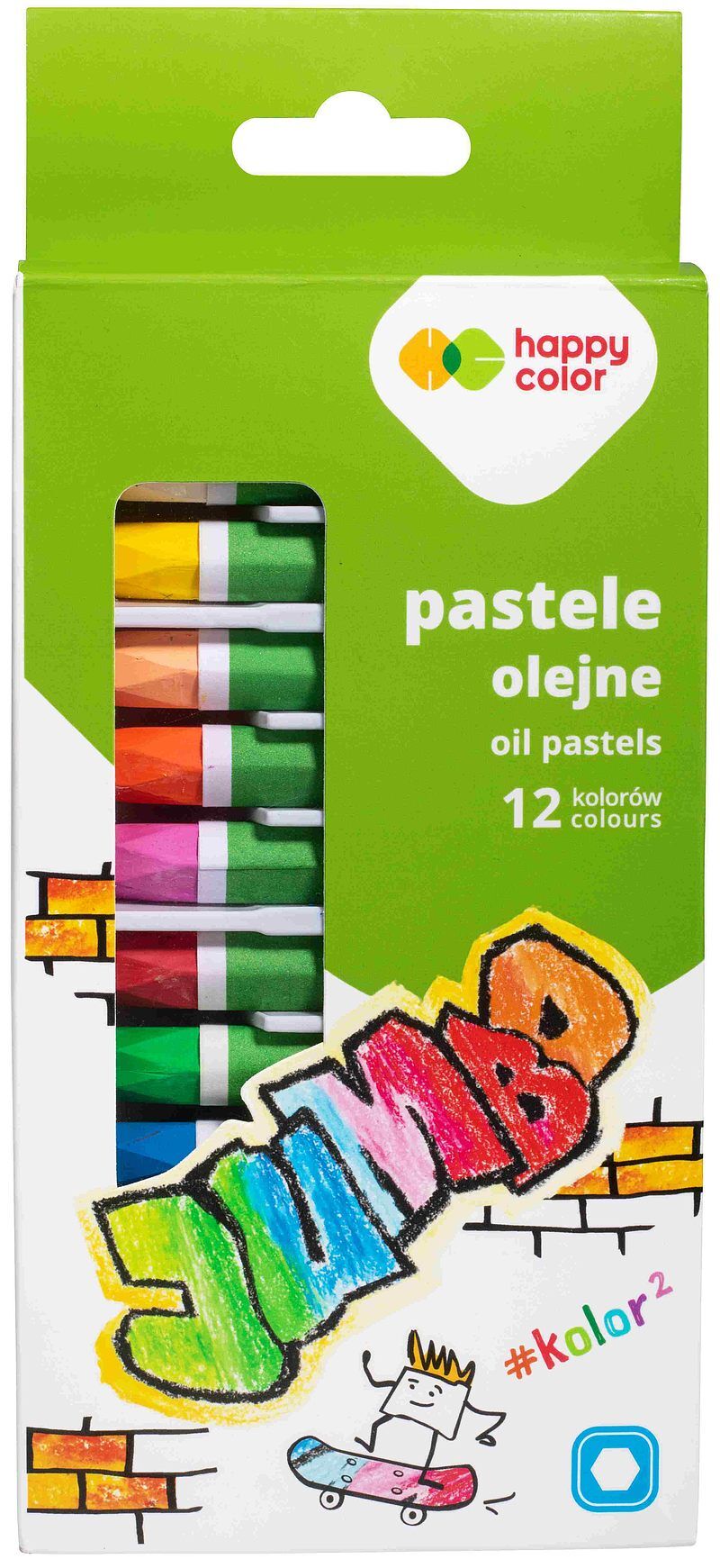 Pastele olejne jumbo 12 kolorów